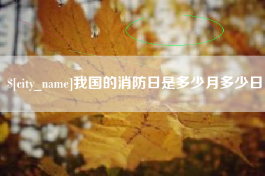 沙河我国的消防日是多少月多少日