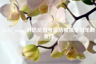 沙河消防员报考消防救援学院年龄条件