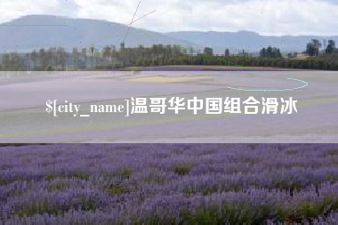 沙河温哥华中国组合滑冰