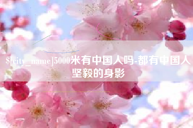 沙河5000米有中国人吗-都有中国人坚毅的身影