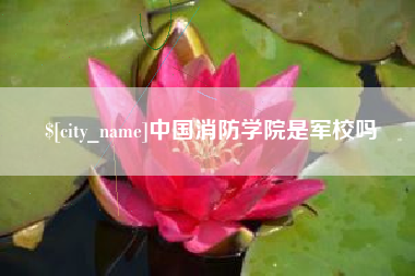 沙河中国消防学院是军校吗