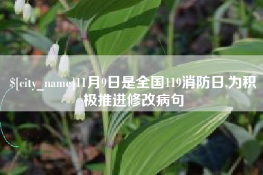 沙河11月9日是全国119消防日,为积极推进修改病句