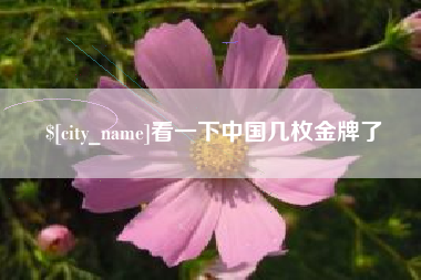 沙河看一下中国几枚金牌了