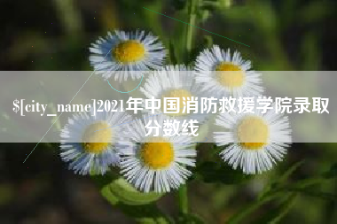 沙河2021年中国消防救援学院录取分数线