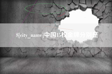 沙河中国15枚金牌分别是