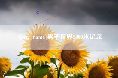 沙河男子世界5000米记录