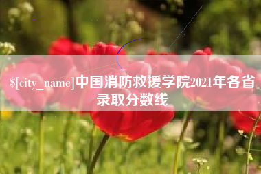 沙河中国消防救援学院2021年各省录取分数线