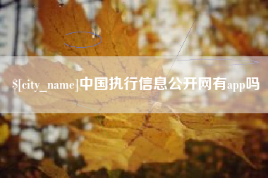 沙河中国执行信息公开网有app吗
