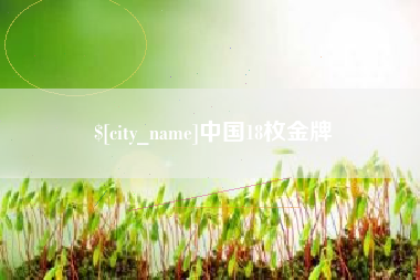 沙河中国18枚金牌
