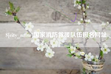沙河国家消防救援队伍报名网址