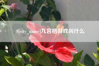 沙河九宫格游戏叫什么