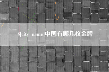沙河中国有哪几枚金牌