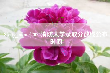 沙河2024消防大学录取分数线公布时间
