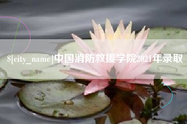 沙河中国消防救援学院2021年录取