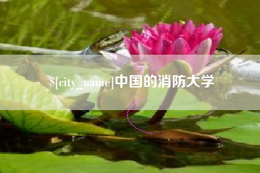沙河中国的消防大学
