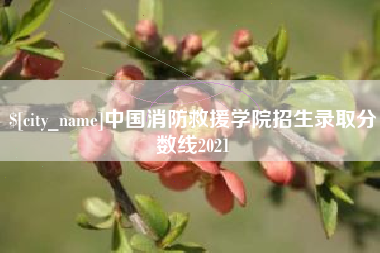 沙河中国消防救援学院招生录取分数线2021