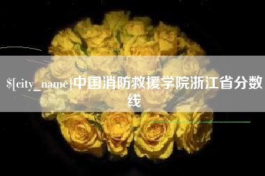 沙河中国消防救援学院浙江省分数线