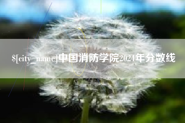 沙河中国消防学院2024年分数线