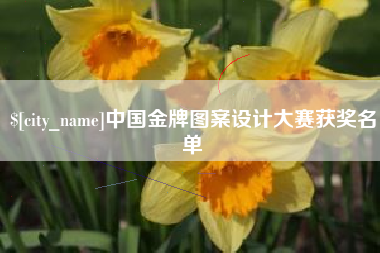 沙河中国金牌图案设计大赛获奖名单