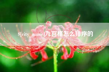 沙河九宫格怎么排序的