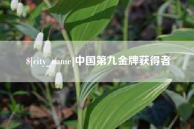沙河中国第九金牌获得者