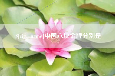 沙河中国六块金牌分别是