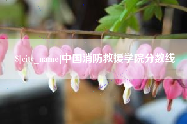 沙河中国消防救援学院分数线